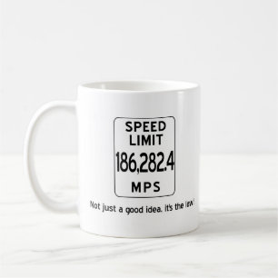 De Café Caneca da velocidade da luz