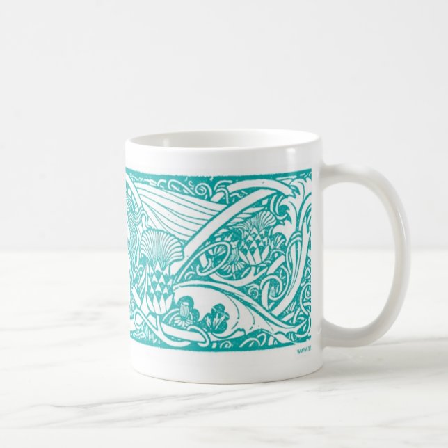 De Café Caneca da vinheta do anjo da cerceta (Direita)