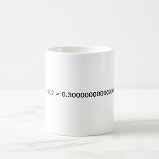 De Café Caneca da vírgula flutuante