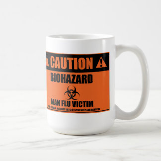 De Café Caneca da vítima da gripe do homem
