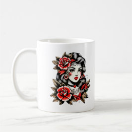 De Café Caneca Dama Rosa