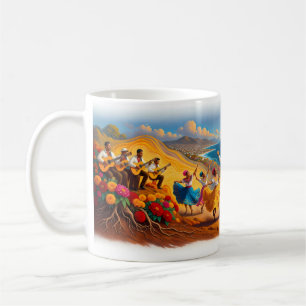 De Café Caneca Dança do Capitão do Barco do Amor e Alegria