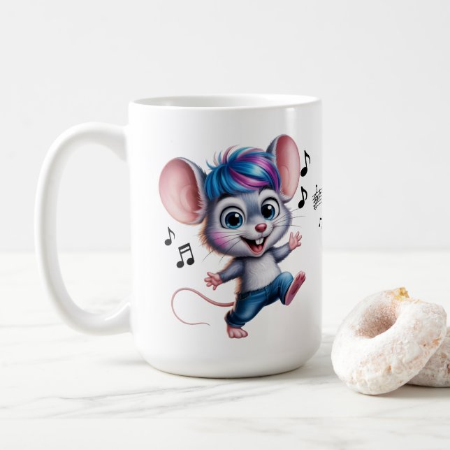 De Café Caneca Dança Feliz (Com Donut)