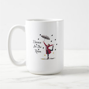 De Café Caneca Dança Na Chuva