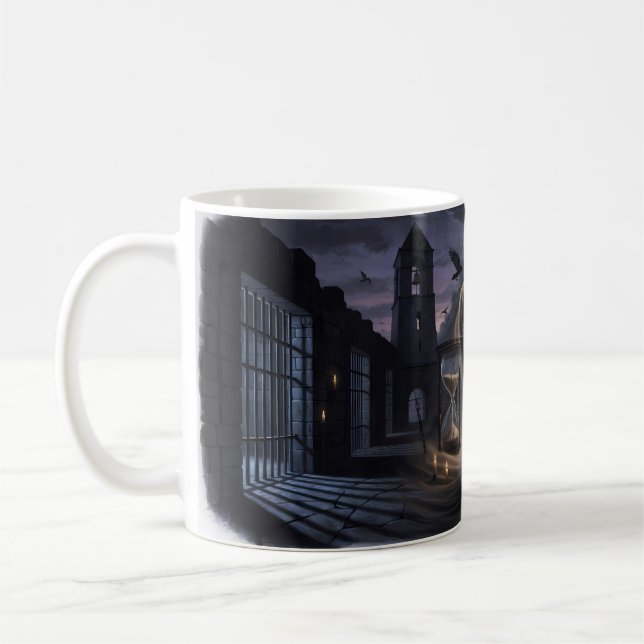 De Café Caneca Dark Gothic Raven Hallowed Be Thy Name (Esquerda)
