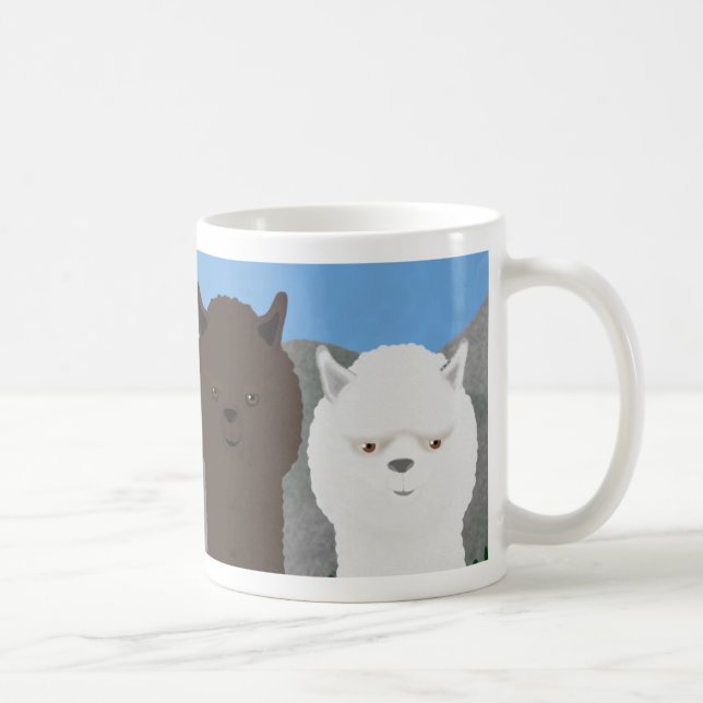 De Café Caneca das alpacas (Direita)