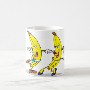 De Café Caneca das bananas da dança