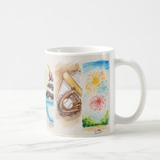 De Café Caneca das bandeiras do verão do Lombard
