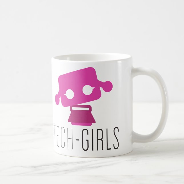 De Café Caneca das meninas da tecnologia com ponto roxo (Direita)