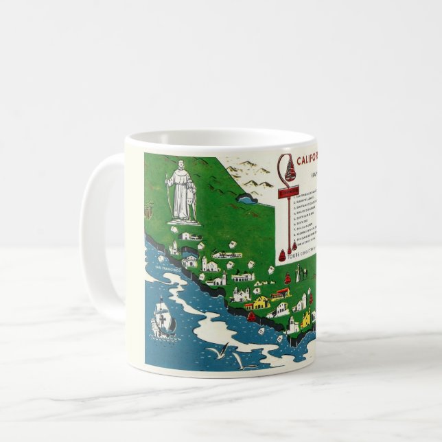 De Café Caneca das Missões da Califórnia (Frente Esquerda)