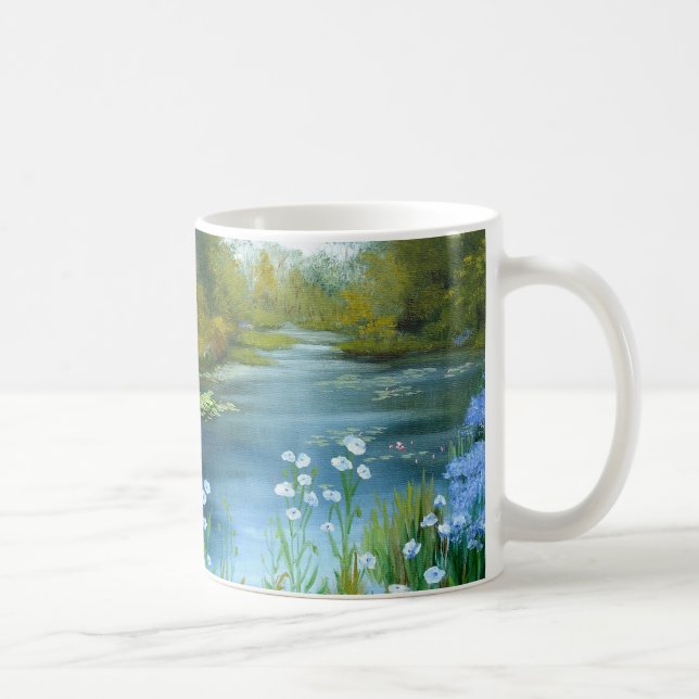 De Café Caneca das papoilas azuis (Direita)
