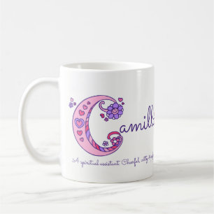 De Café Caneca decorativa do monograma do significado