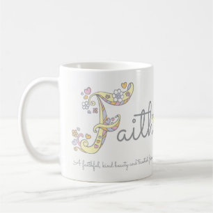 De Café Caneca decorativa do monograma do significado
