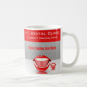 De Café Caneca dental do promocional do dentista da boca