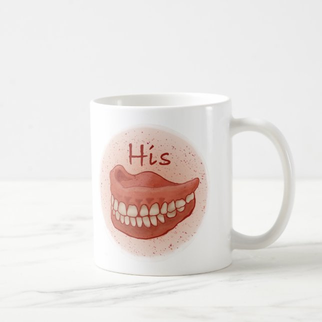 De Café Caneca Dentes Falsos Dele (Direita)