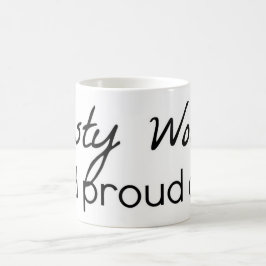 De Café Caneca desagradável da mulher