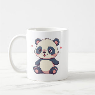 De Café caneca design kawaii panda