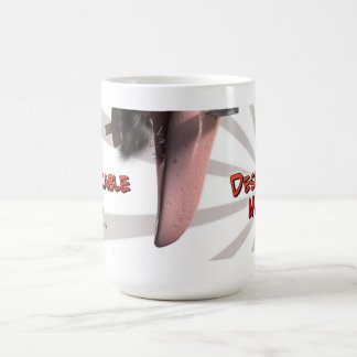 De Café Caneca desprezível do homem canhota