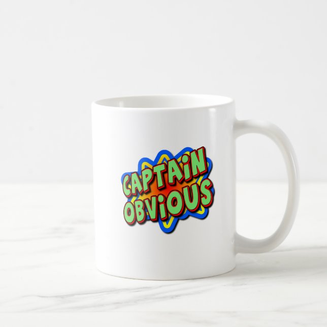 De Café Caneca Divertida Capitão Desprevenido (Direita)
