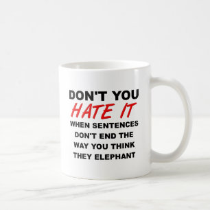 De Café Caneca Divertida com Frases para Terminar Sentença