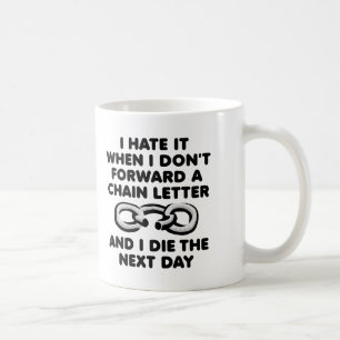 De Café Caneca Divertida da Morte por Corrente