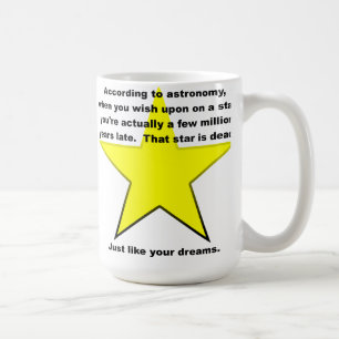 De Café Caneca Divertida Deseje Sobre Uma Estrela