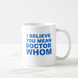 De Café Caneca Divertida do Doutor Quem