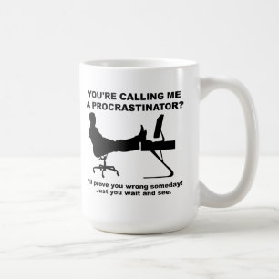 De Café Caneca Divertida Espere e Veja