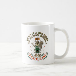 De Café Caneca Divertida Esquilo Abriu um Restaurante