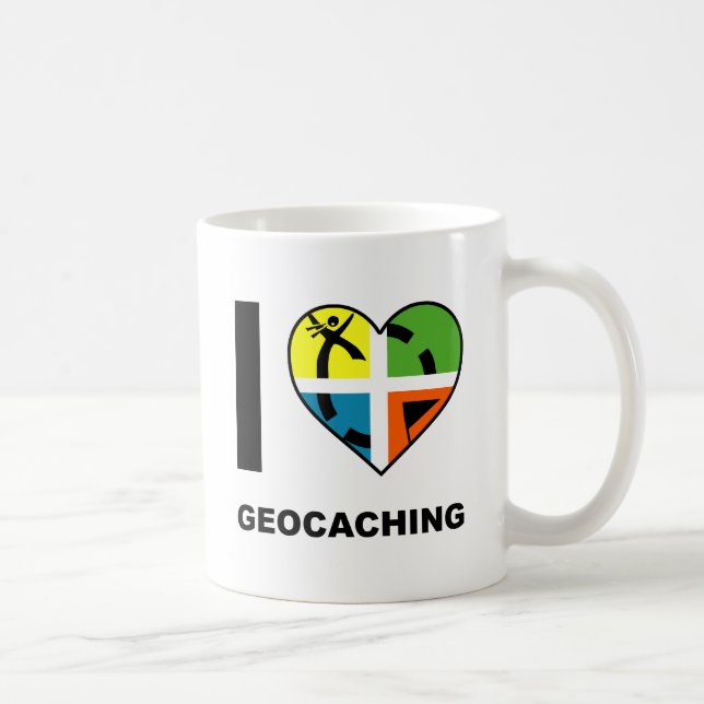 De Café Caneca Divertida Eu Adoro Geocaching (Direita)