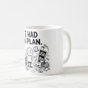 De Café Caneca Divertida 'Eu Tinha um Plano'