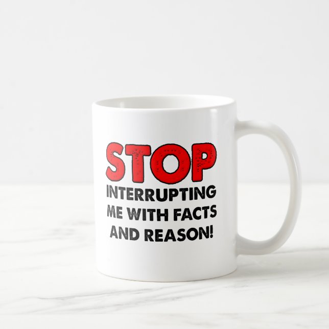 De Café Caneca Divertida Fatos e Razão (Direita)