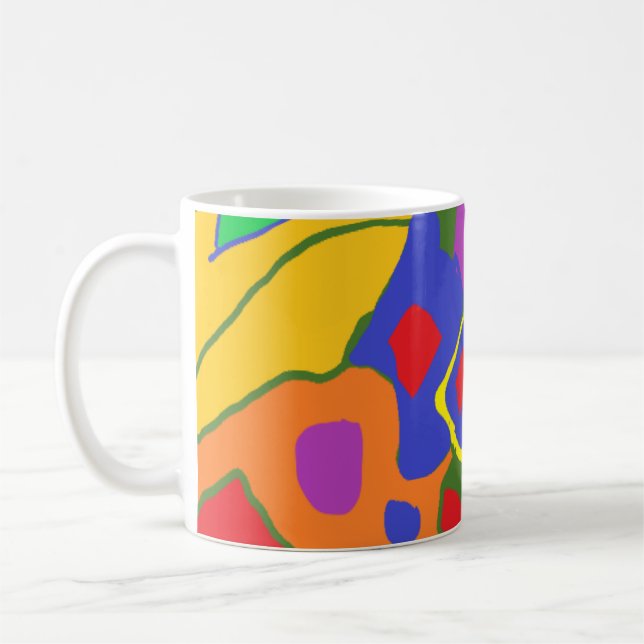 De Café caneca divertida feliz (Esquerda)