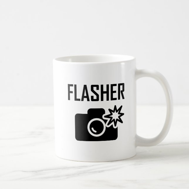 De Café Caneca Divertida Flasher (Direita)