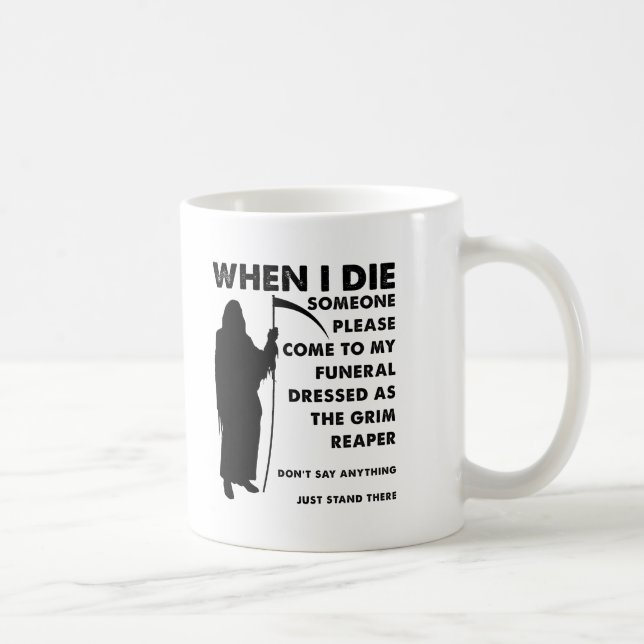De Café Caneca Divertida Funeral da Morte (Direita)