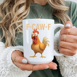De Café Caneca Divertida Galinha F-Caw-ny Engraçada Caneca