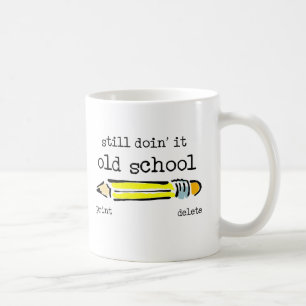 De Café Caneca Divertida Lápis Antiga Escola Humor