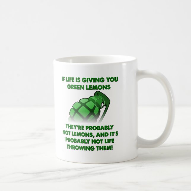 De Café Caneca Divertida Limões Verdes (Direita)
