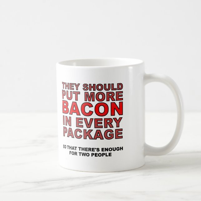 De Café Caneca Divertida Mais Bacon (Direita)