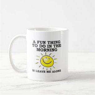 De Café Caneca Divertida Manhã Sozinho