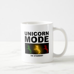 De Café Caneca Divertida Modo Unicórnio em Espera