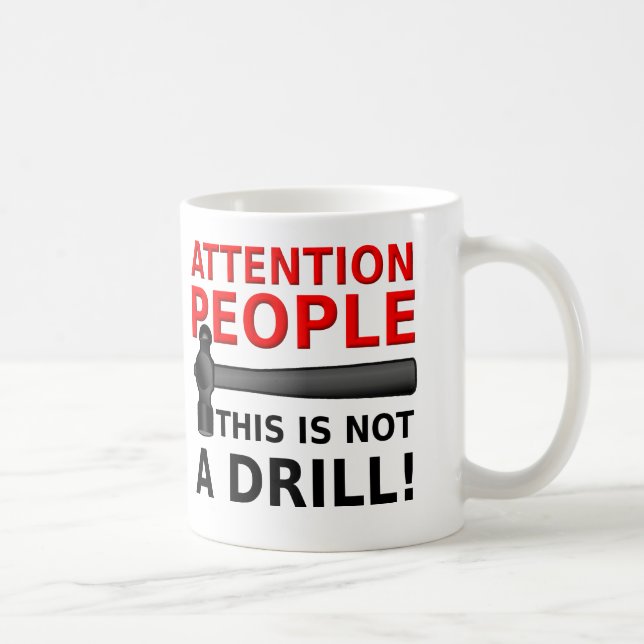 De Café Caneca Divertida Não é uma Broca Humor (Direita)