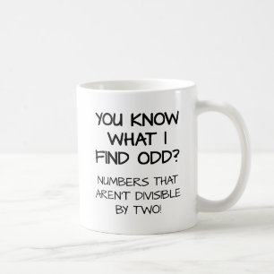 De Café Caneca Divertida Números Ímpares