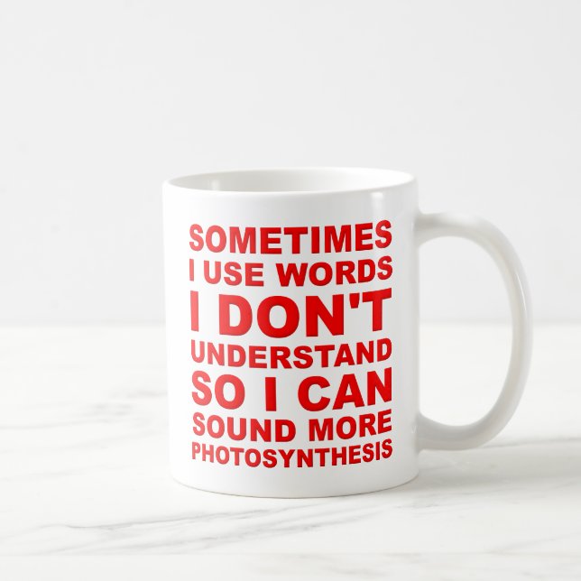 De Café Caneca Divertida Palavras Inteligentes (Direita)