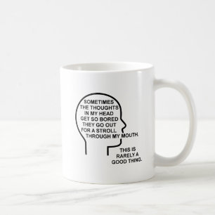 De Café Caneca Divertida Pensamentos Enfadonhos