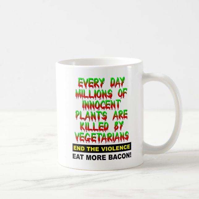 De Café Caneca Divertida Plantas Inocentes (Direita)