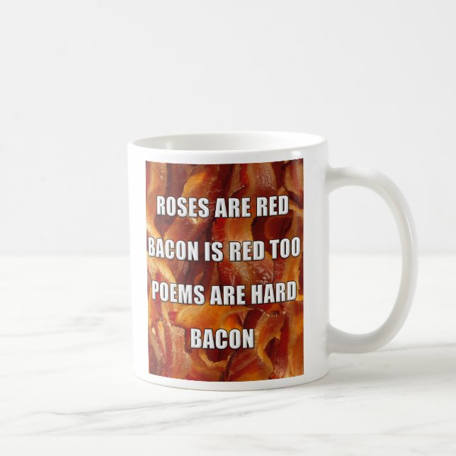 De Café Caneca Divertida Poema do Bacon (Direita)