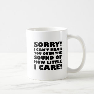 De Café Caneca Divertida "Pouco Me Importa"