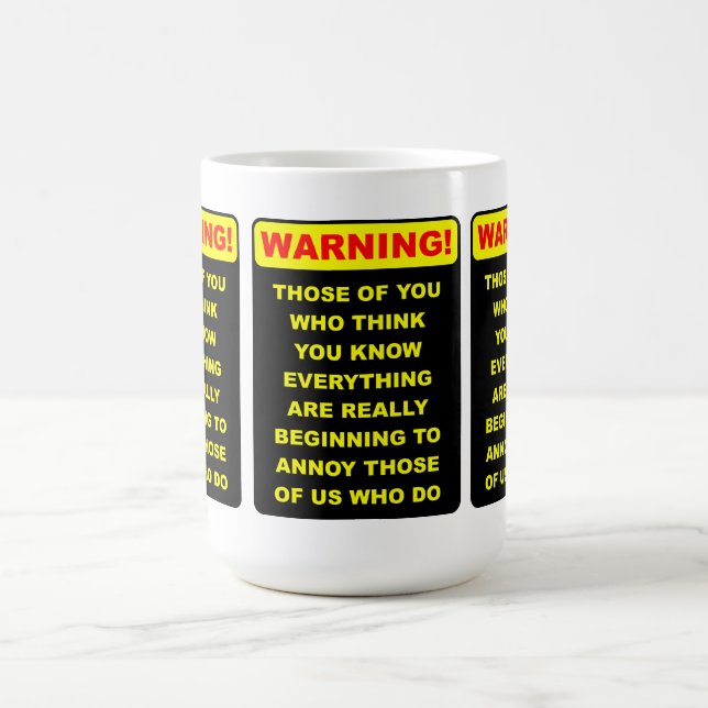 De Café Caneca Divertida Sabe-Tudo Irritante (Centro)