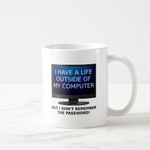 De Café Caneca Divertida Senha da Vida